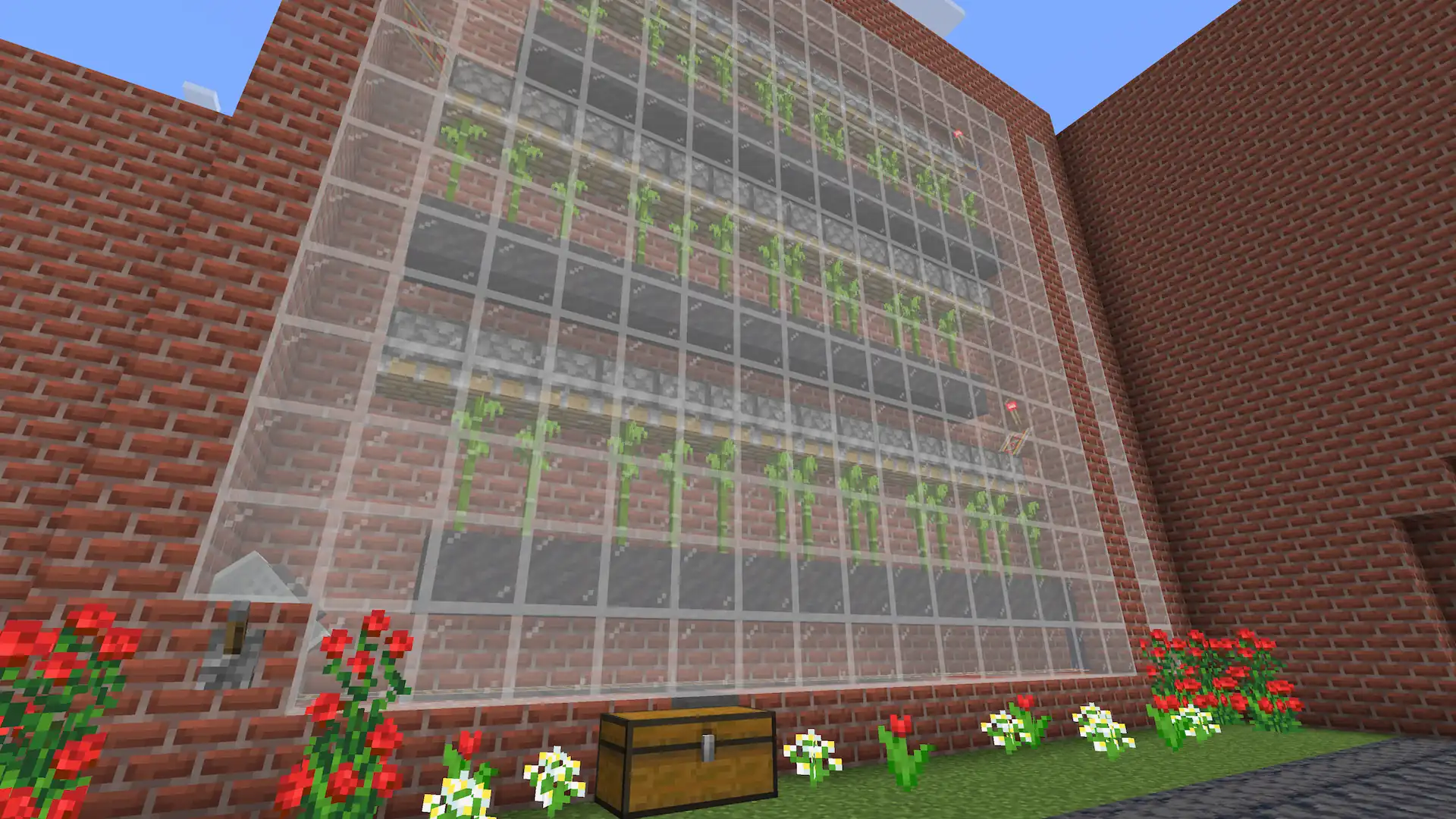 The detector rail bamboo farm — the most resource-efficient design in this comparison