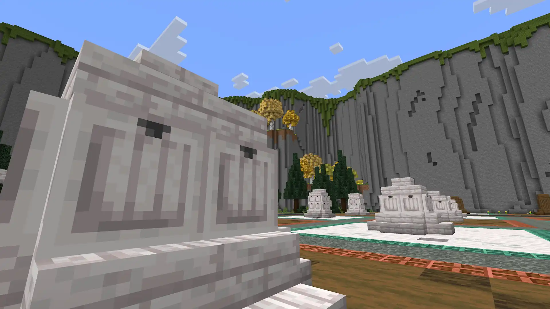 Ground view of Chess Valley highlighting a pawn on the chess board