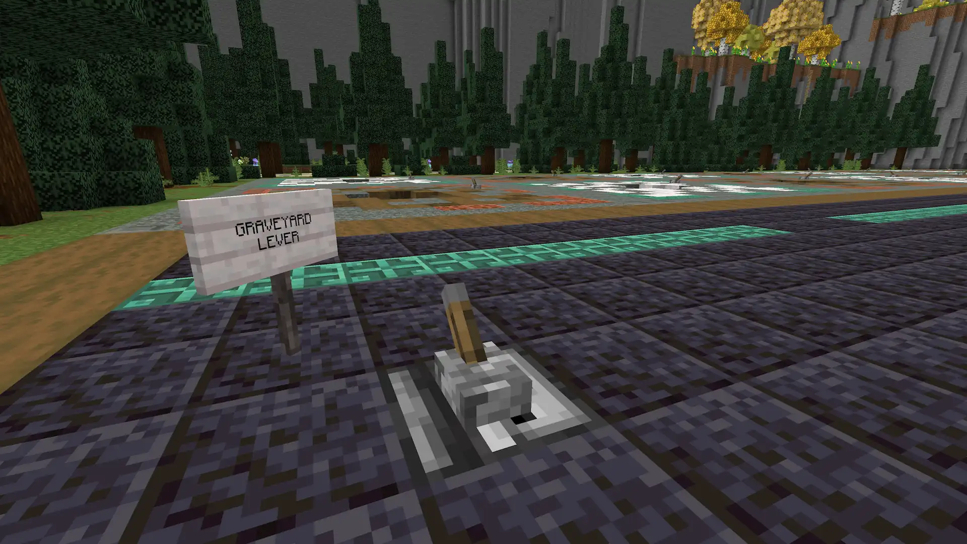 The Chess Valley graveyard in its closed state