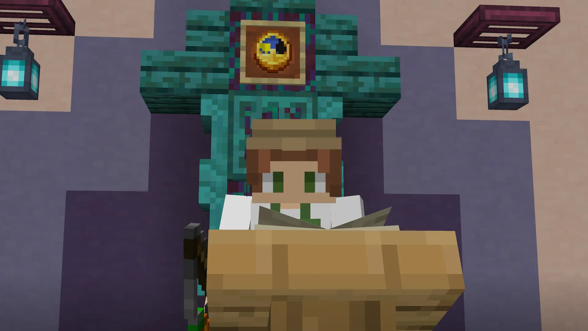 The author standing on a soap box, passionately making a point about Minecraft timekeeping