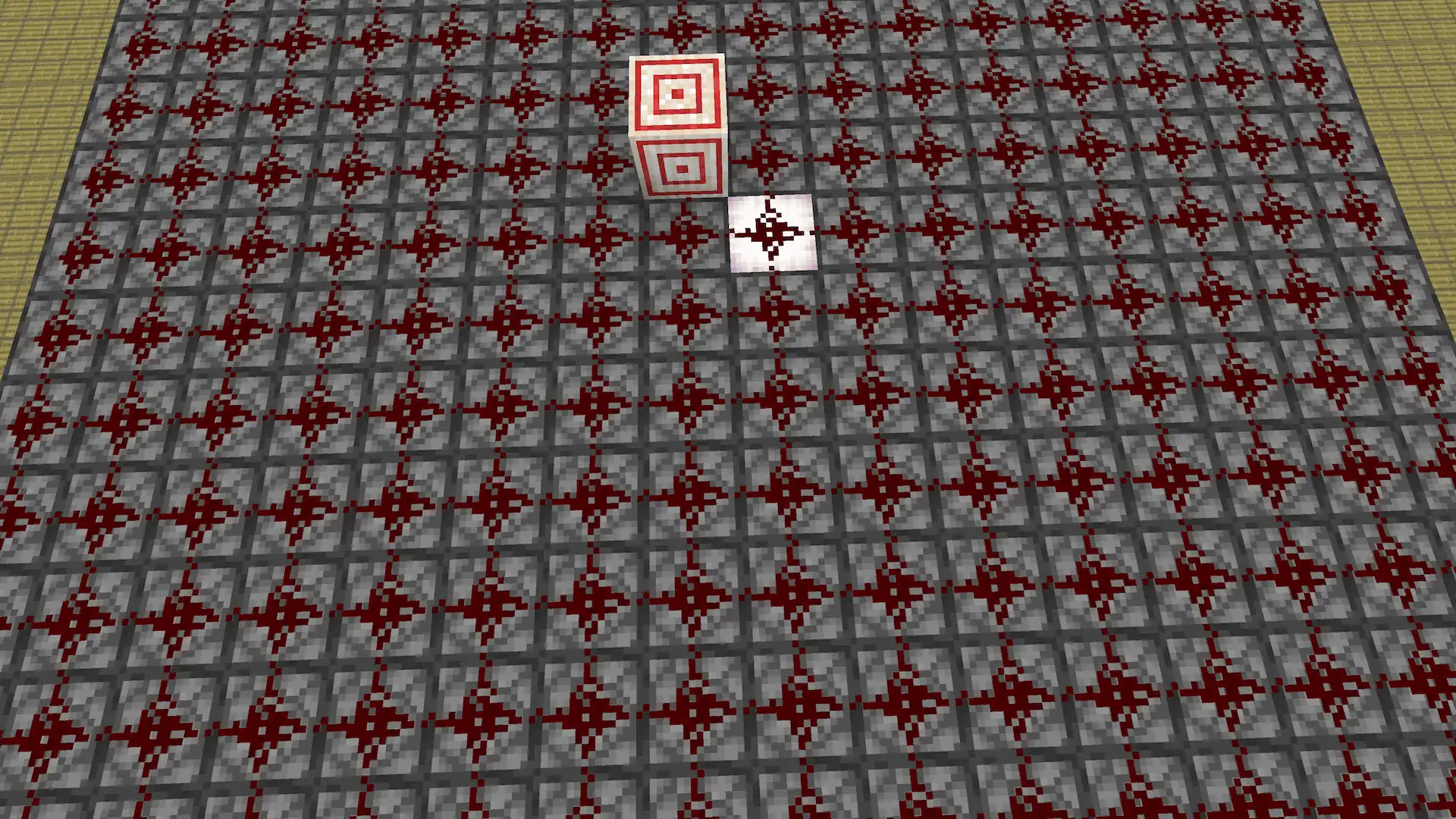 Top-down view of the timed bamboo farm